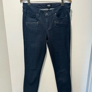 Paige Indigo Zip Jeans